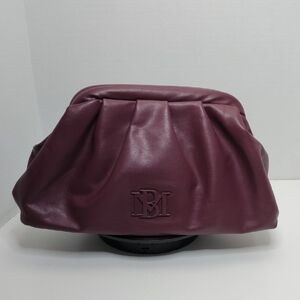 Badgley Mischka Burgundy Vegan Leather Crossbody NWT